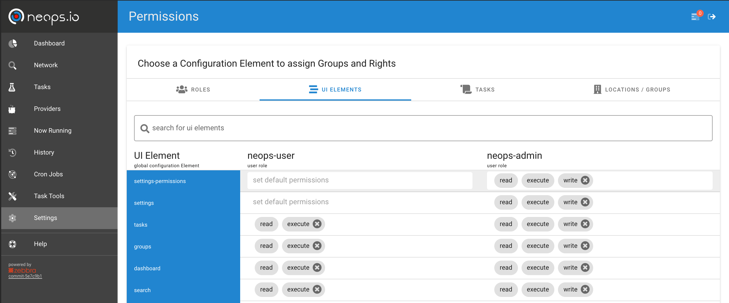 Permission Elements